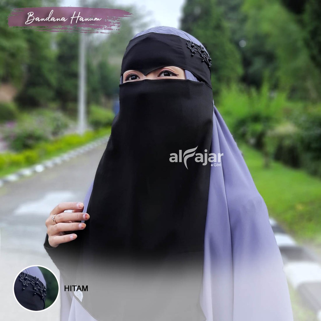 CADAR NIQOB BANDANA Dua Layer Sifon Silky HANUM by Alfajar