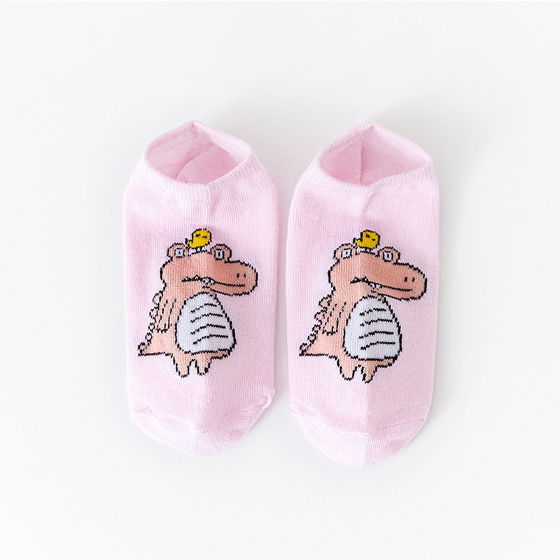 Kaos Kaki Ankle Kaos kaki Cute Kaos Kaki Motif Kaos Kaki Semata Kaki-CROCO PINK