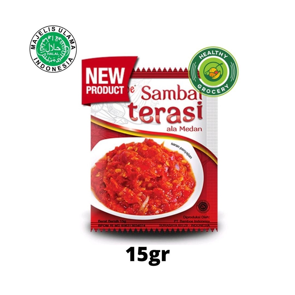 Bamboe Sambal 15gr SAMBEL BAWANG UDANG TERASI IJO