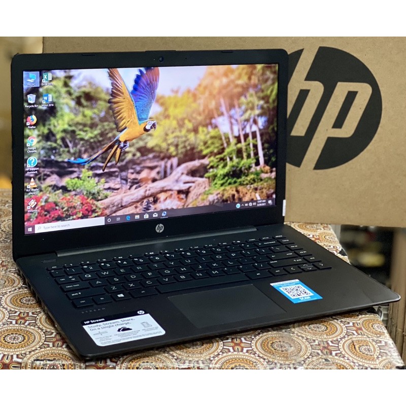 Laptop HP Stream 14-DS0035NR AMD A4-9120E RAM 4GB Layar 14inch Second (like NEW ada DUS)