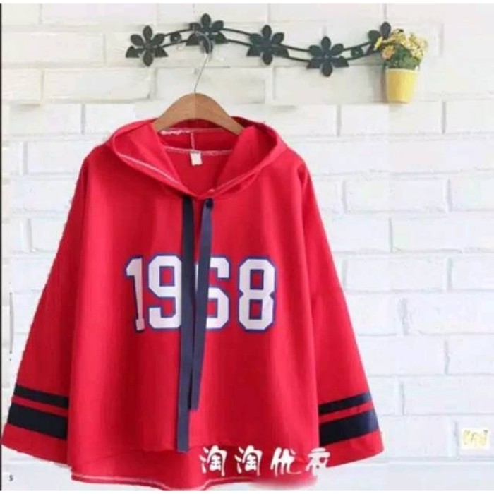 TBI - Oversize Hoodie Strip Baseball Sweater K-Pop 1968 Korean Style