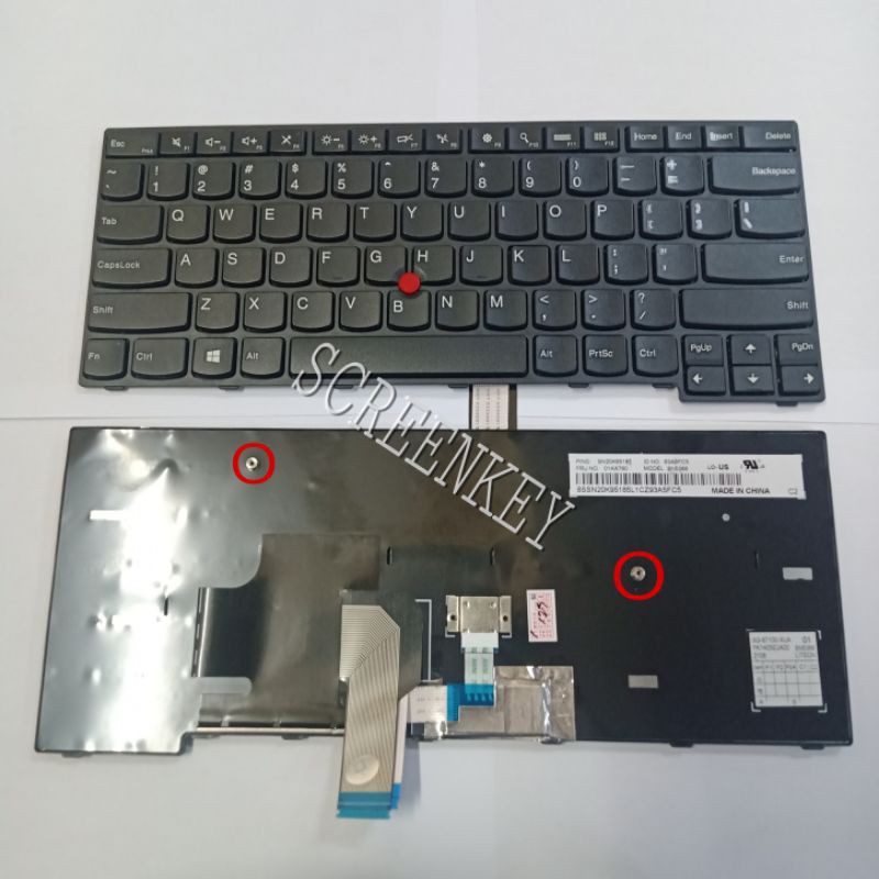 Keyboard Laptop Lenovo ThinkPad E450 E450C W450 E455 E470 Pointer