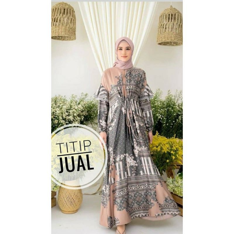 Jeumpa kaftan in charcoal by wearing Klamby
