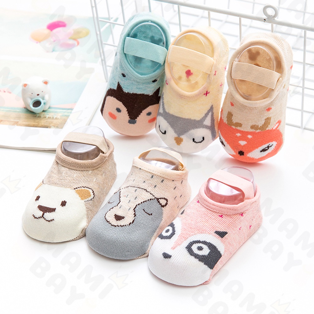 OKEYI Kaos kaki anak cute animals anti slip kaus kaki bayi motif binatang