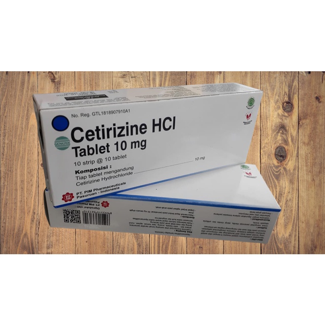 CETIRIZINE 10 MG Tablet PIM Per Box