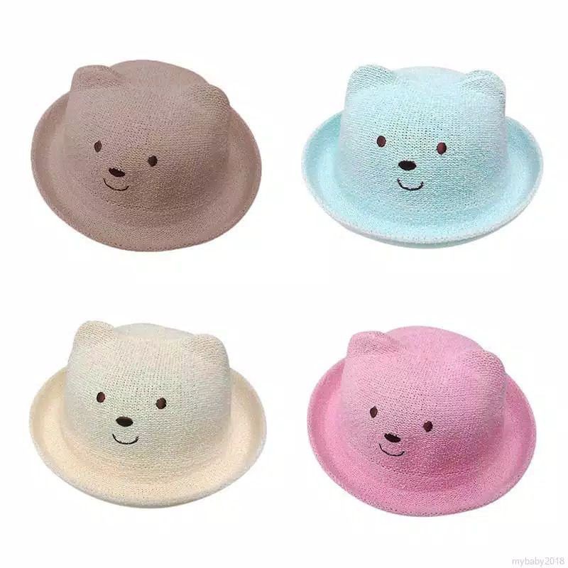 TOPI ANAK - TOPI JERAMI - TOPI LUCU - TOPI ANAK PEREMPUAN - TOPI IMPORT - TOPI ANAK IMPORT