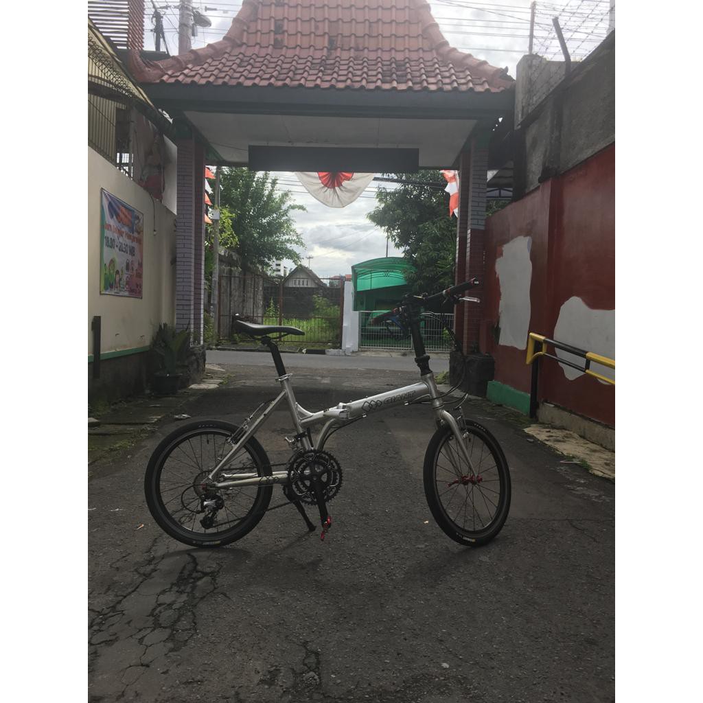 Sepeda Lipat GIANT Taller Way 8 Seli Folding bike Shimano 8 Speed Original Antik Langka Rem brakco