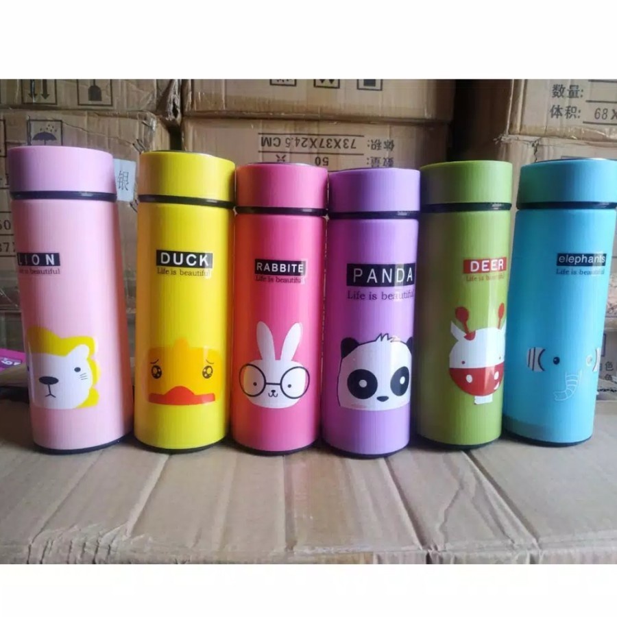 BM45 - Botol Minum Bahan KACA HEWAN ANIMAL Kapasitas 450 ML