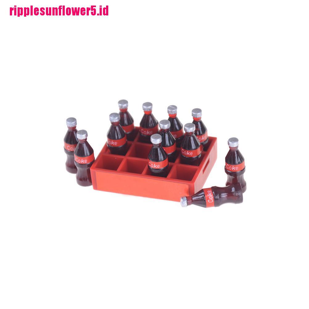 13pcs / set Miniatur Botol Coca Cola Skala 1: 12 Untuk Rumah Boneka