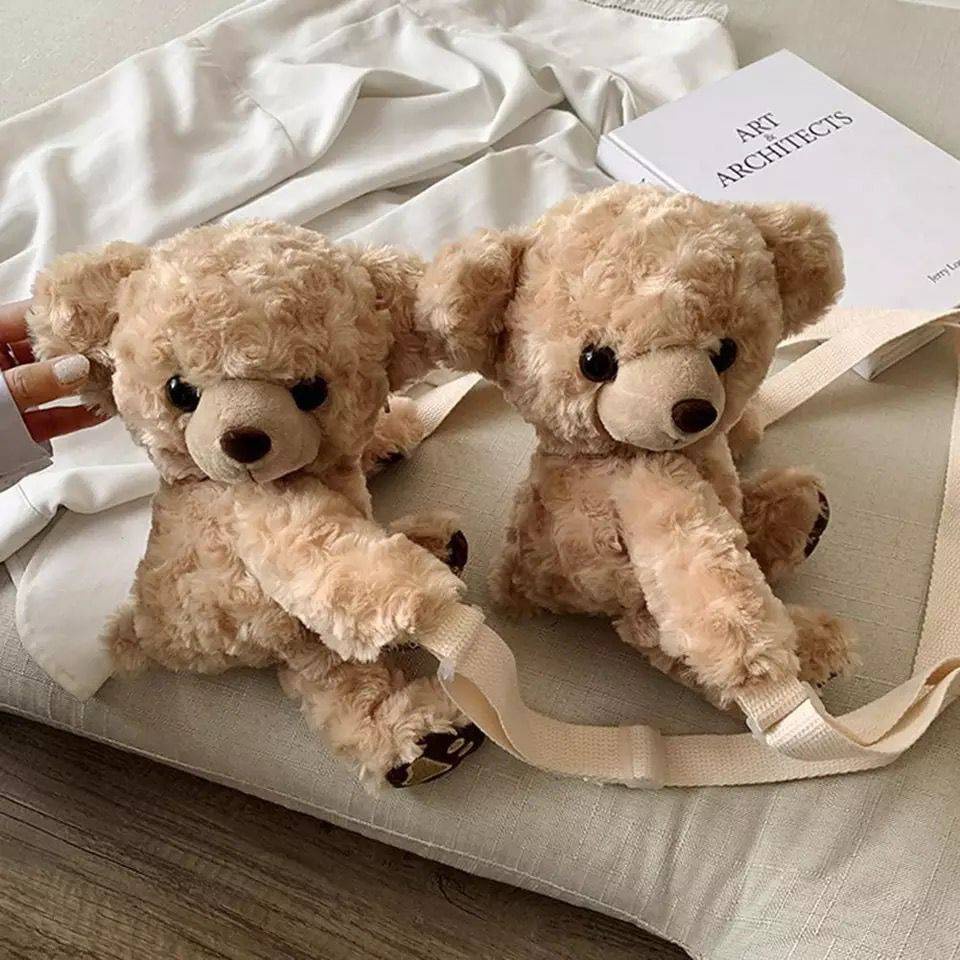 Koyabags - Tas Selempang Boneka Beruang Lucu Anak Remaja Perempuan / Slingbag Teddy Bear Peluk Viral