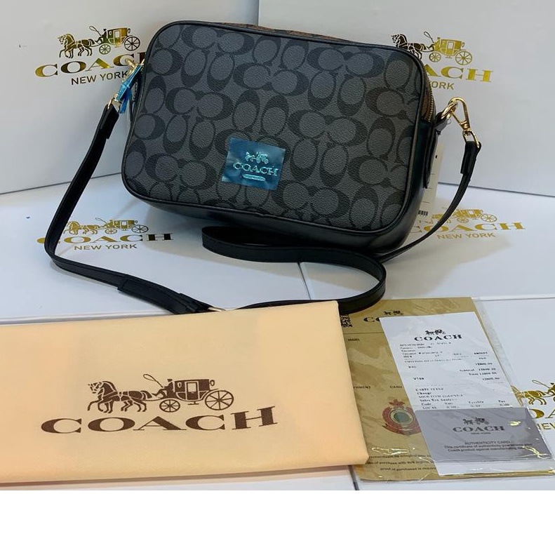 [FREE BOX] TAS CO@CH JESS CROSSBODY in Signature