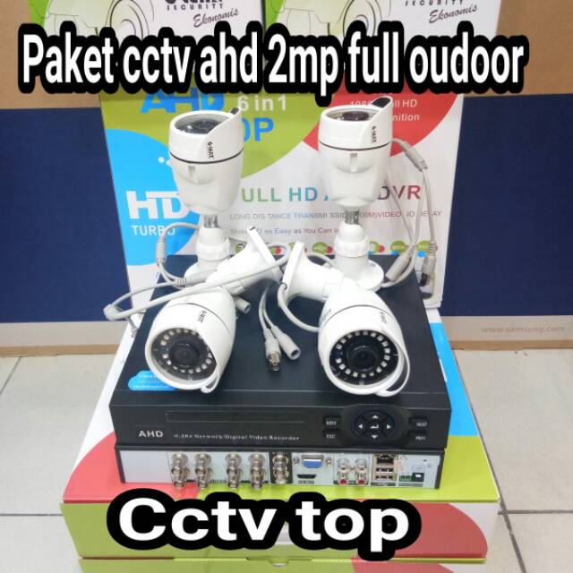 PAKET CCTV 4 CH AHD 2MP BRAND G-LENZ FULL OUTDOOR MURAH DAN BAGUS