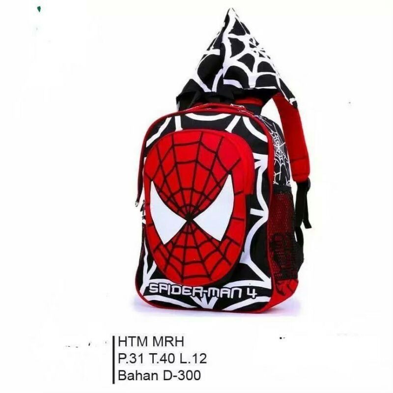 FF_Tas Anak Sekolah SD TK PAUD Ransel Anak Karakter Marvel Backpack Anak Perempuan Dan Laki laki Marvel FKT