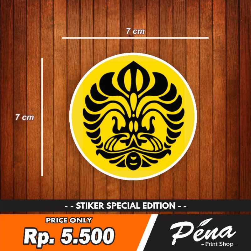 

Sticker Stiker UI Universitas Indonesia Tahan Air