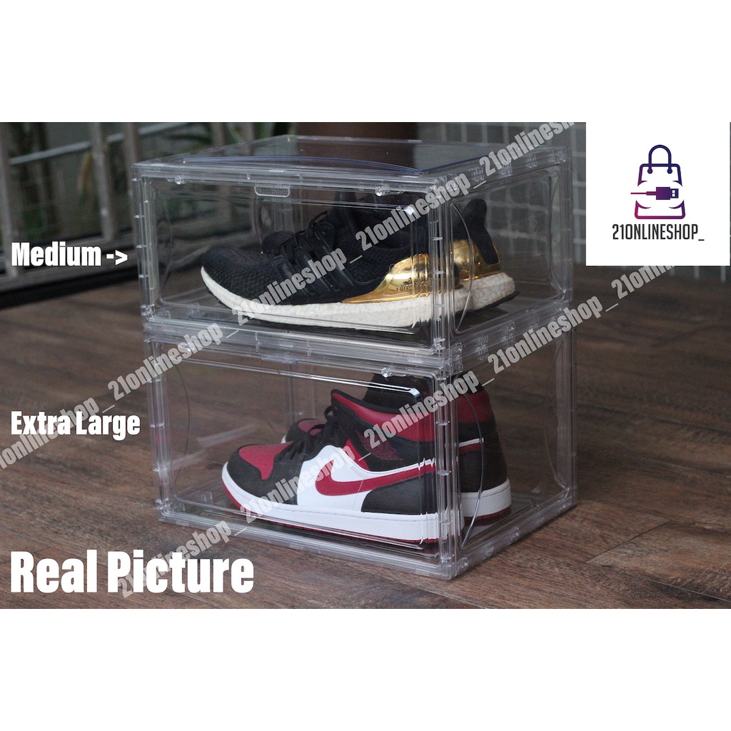 Shoe Box Full Acrylic Kotak Sepatu Akrilik Box Sepatu Sneakers Box Yeezy Box Jordan Box Air Jordan Box