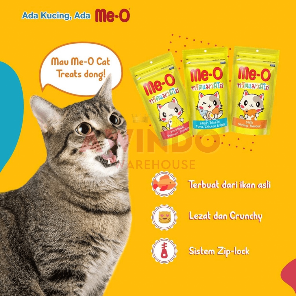 MEO DRY SNACK 50GR - Me-o Treat Makanan Cemilan Kucing Kering 50gram