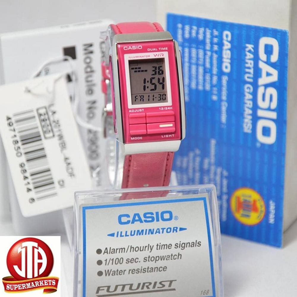 jam Tangan Casio Futurist Original Wanita LA 201WBL 4A