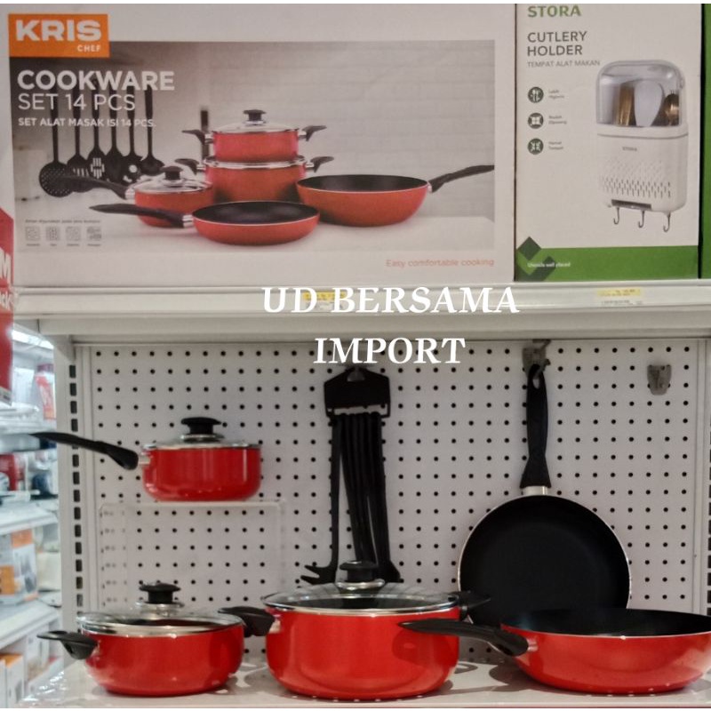 KRIS Perlengkapan Set Masak Aluminum/Anti Lengket/Cookware Berkualitas