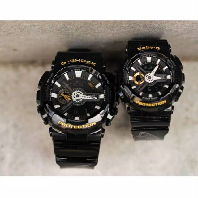 Jam Tangan Couple G-Shock GA 110 SLV BA 110 SLV Special Pairs Original