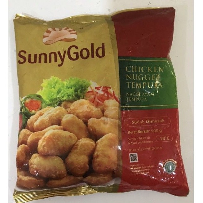 

Chicken Nugget Tempura Sunny Gold 500 Gram Naget ayam/frozen