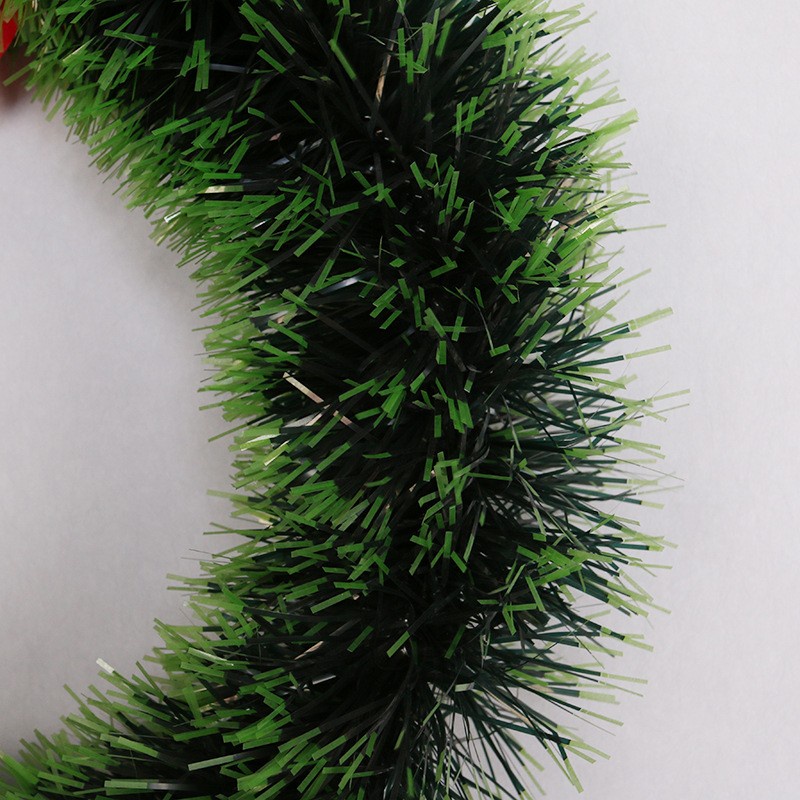 GROSIR Krans Natal 30CM Lingkaran Daun Pita Daun Hijau Slinger Natal Murah Lingkar Advent Natal Pintu