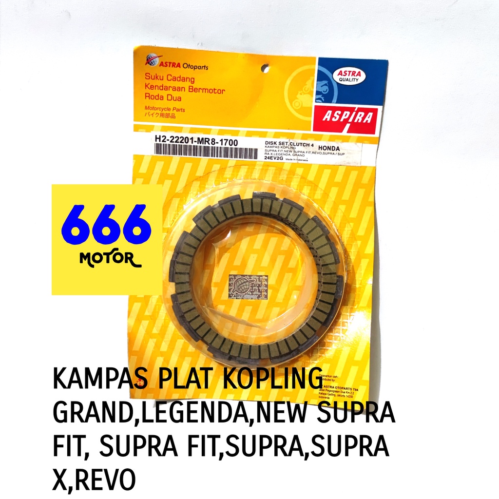 KAMPAS PLAT KOPLING GRAND LEGENDA (H2-22201-MR8-1700) ASPIRA ASTRA