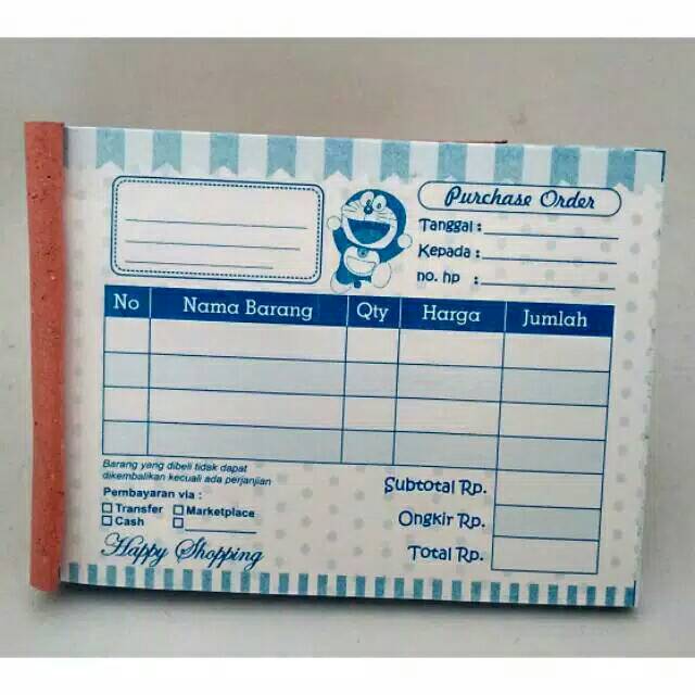 

Murah Nota Mini Olshop 1 Ply