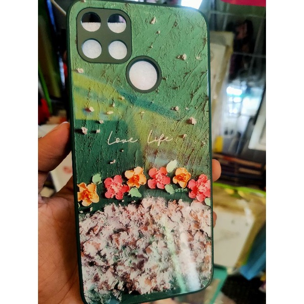 Softcase Glass Sakura city model my choice pelindung kamera Oppo A54 A16 Realme C25 C12 Redmi 9C note 10 4G 10S flower glossy