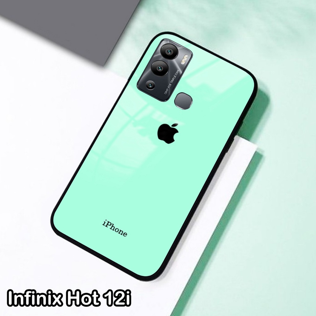 Softcase Glass Kaca Infinix Hot 12i Terbaru [FC23] Case Motif Infinix Hot 12i - Casing Hp Infinix Ho