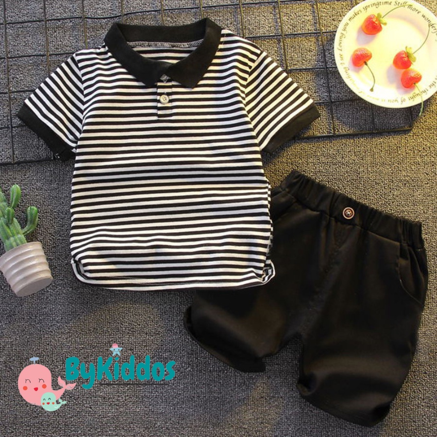 ByKiddos - Setelan Baju dan Celana Anak  Shirt Import / Kaos anak  Premium / Kaos Anak Impor / kaos dan Celana Import Premium