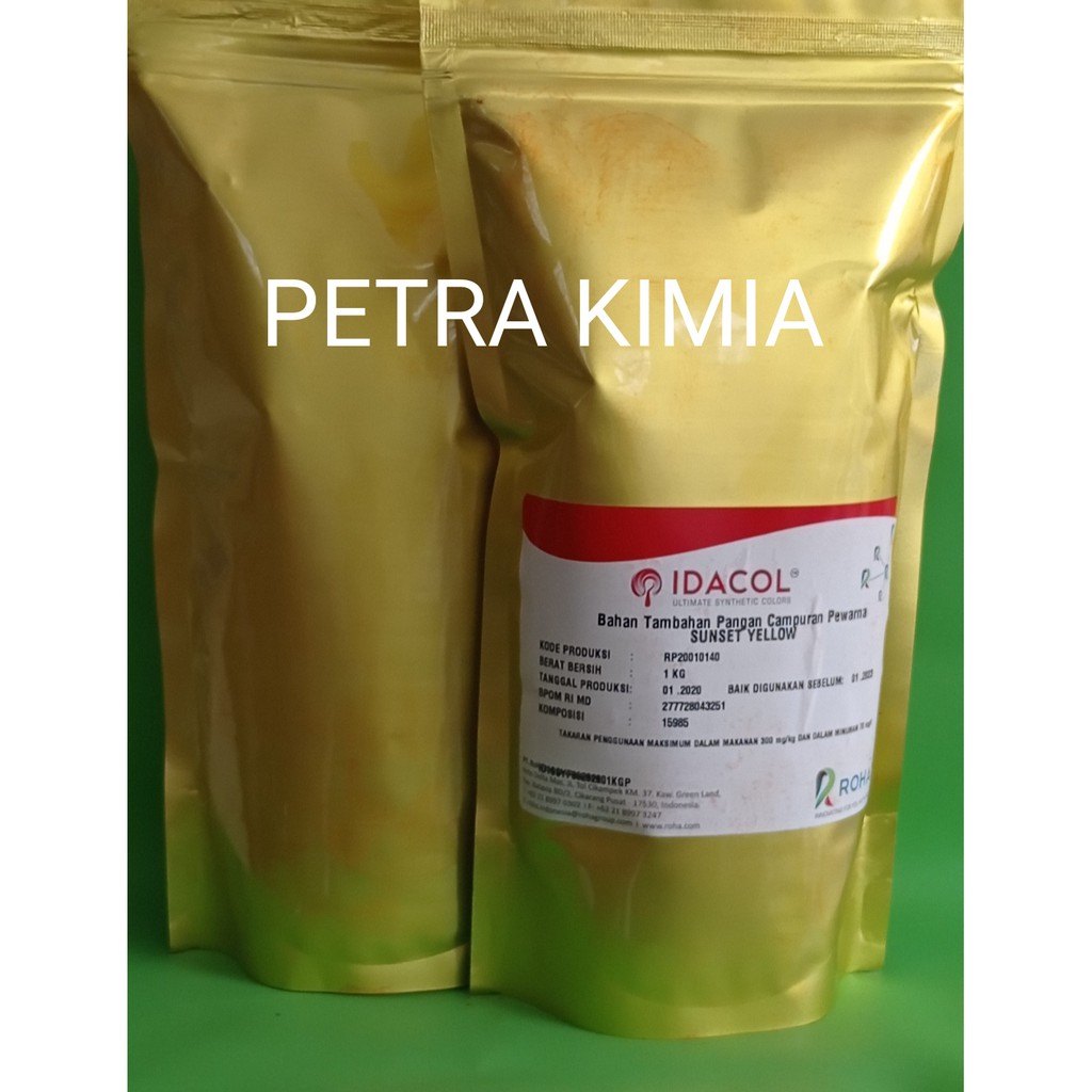

Pewarna Makanan Sunset Yellow 1kg