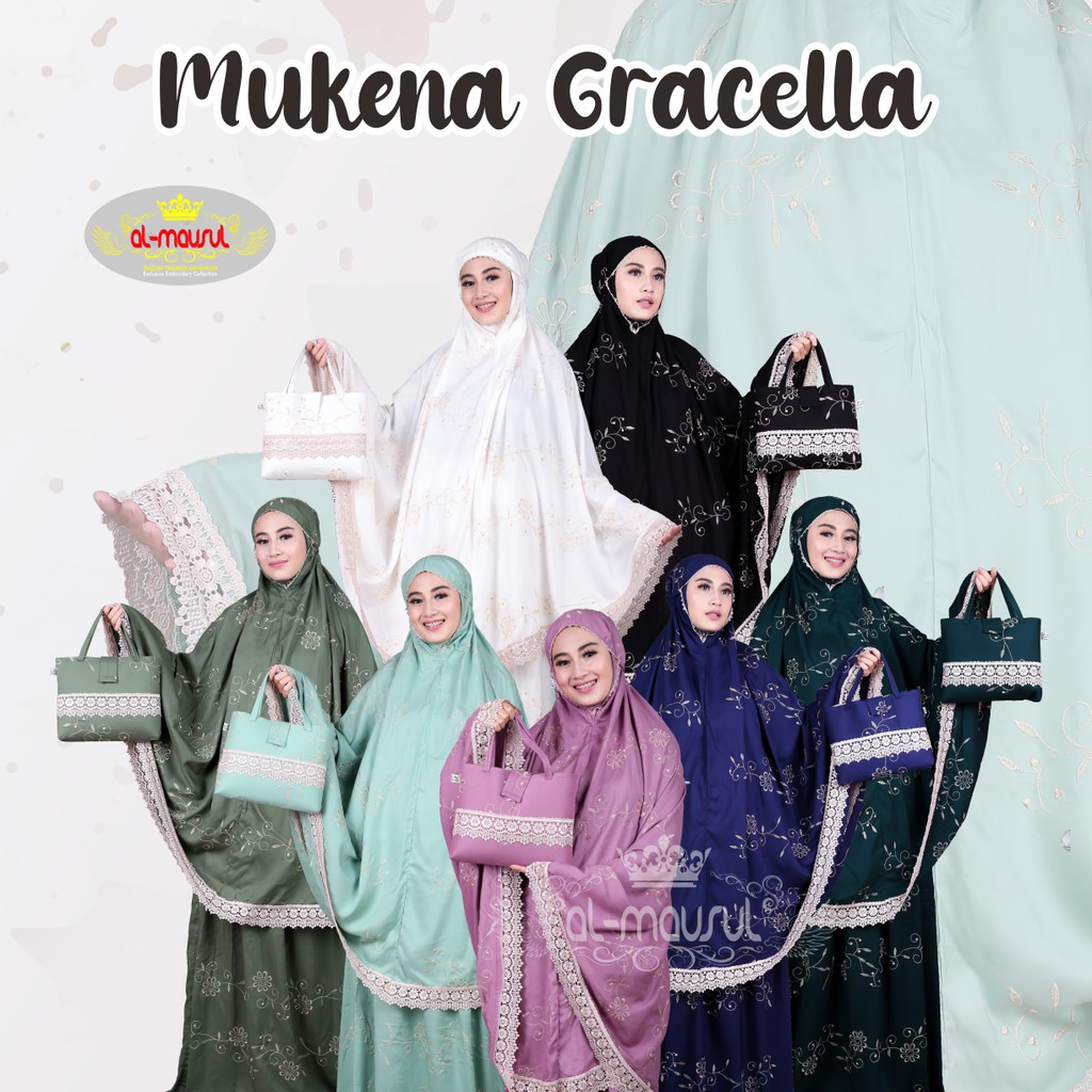 Mukena Dewasa Gracella Full Bordir