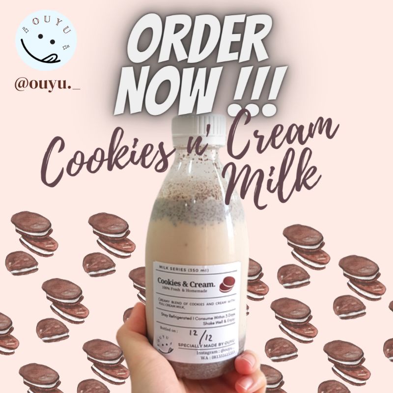 

Ouyu Cookies n' Cream Milk || Korean Milk Series (Susu Oreo, minuman segar korea)