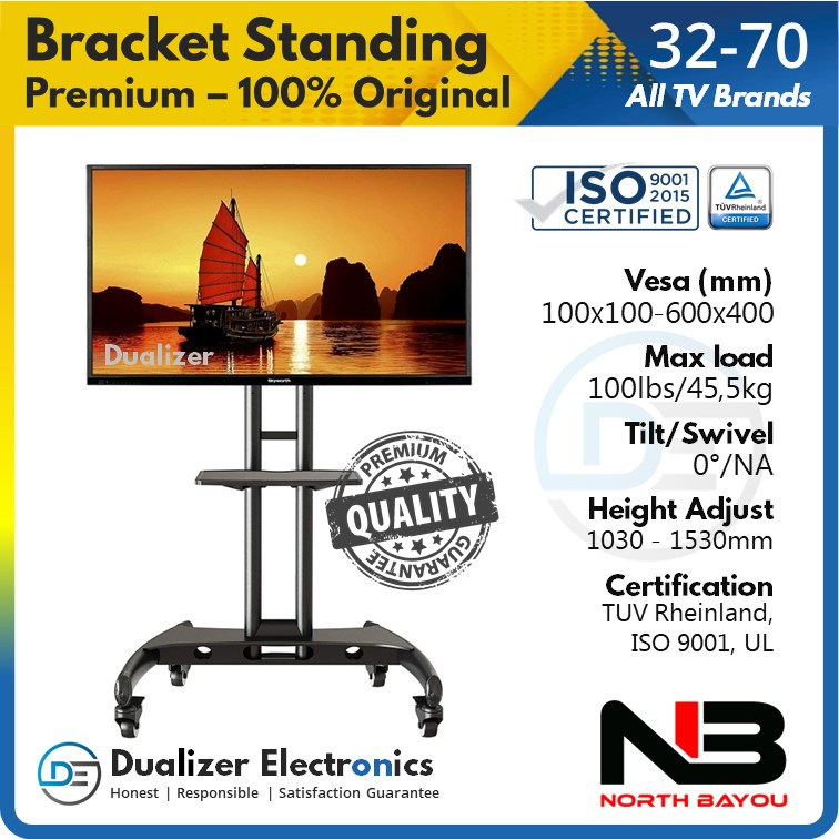 Bracket Standing TV/Monitor Premium 65 60 58 55 50 43 32 Inch North Bayou NB AVA 1500 Original