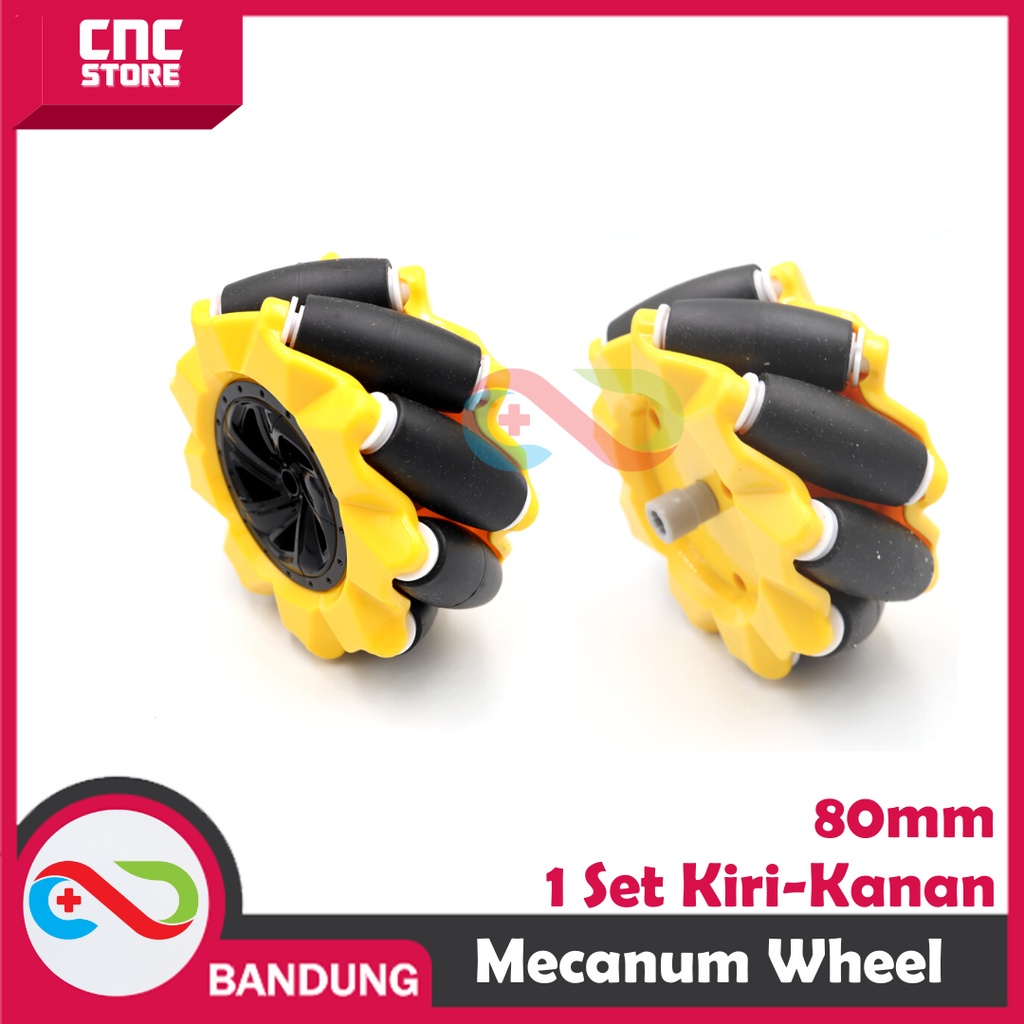 MECANUM WHEEL RODA ROBOT OMNI-DIRECTIONAL OMNI WHEEL 80MM SMART CAR