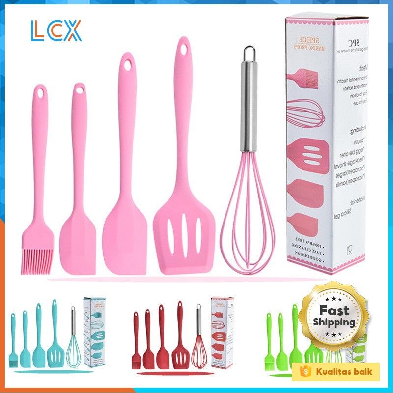 SPATULA SET 5 IN 1/SOTIL SILIKON SET