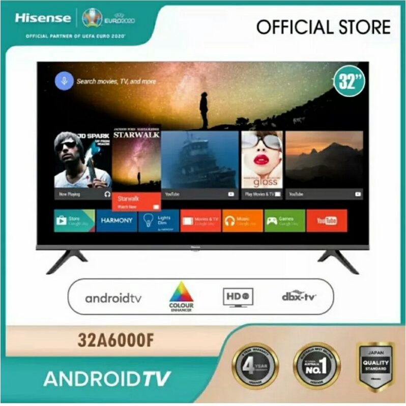 televisi Hisense 32 inch android 9