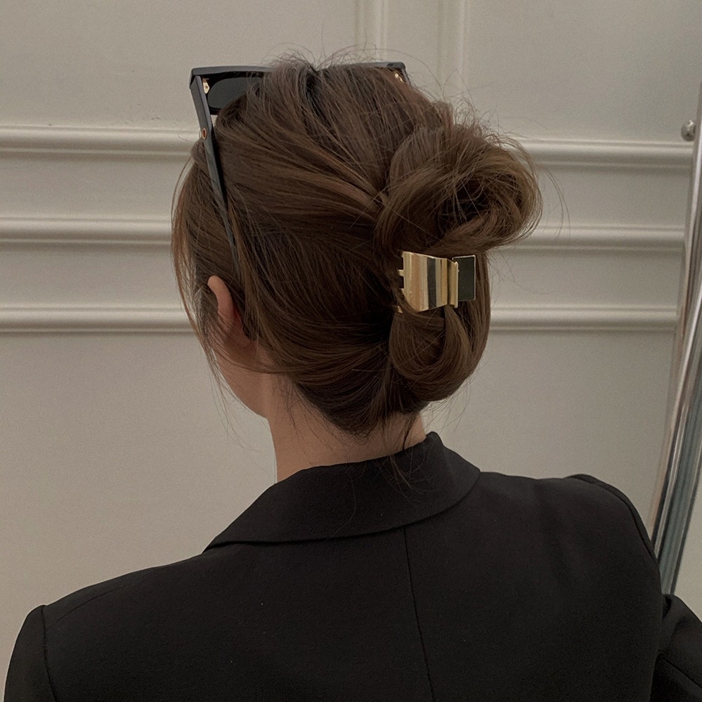 KLIP RAMBUT GOLD BESI JEPIT PONI EMAS METAL SILVER JEPITAN PONYTAIL MINI SMALL KECIL HAIRCLIP HAIR CLIP CLAW AKSESORIS RAMBUT ACESSORIES WANITA KOREA ANAK FEMALE GLOSSY