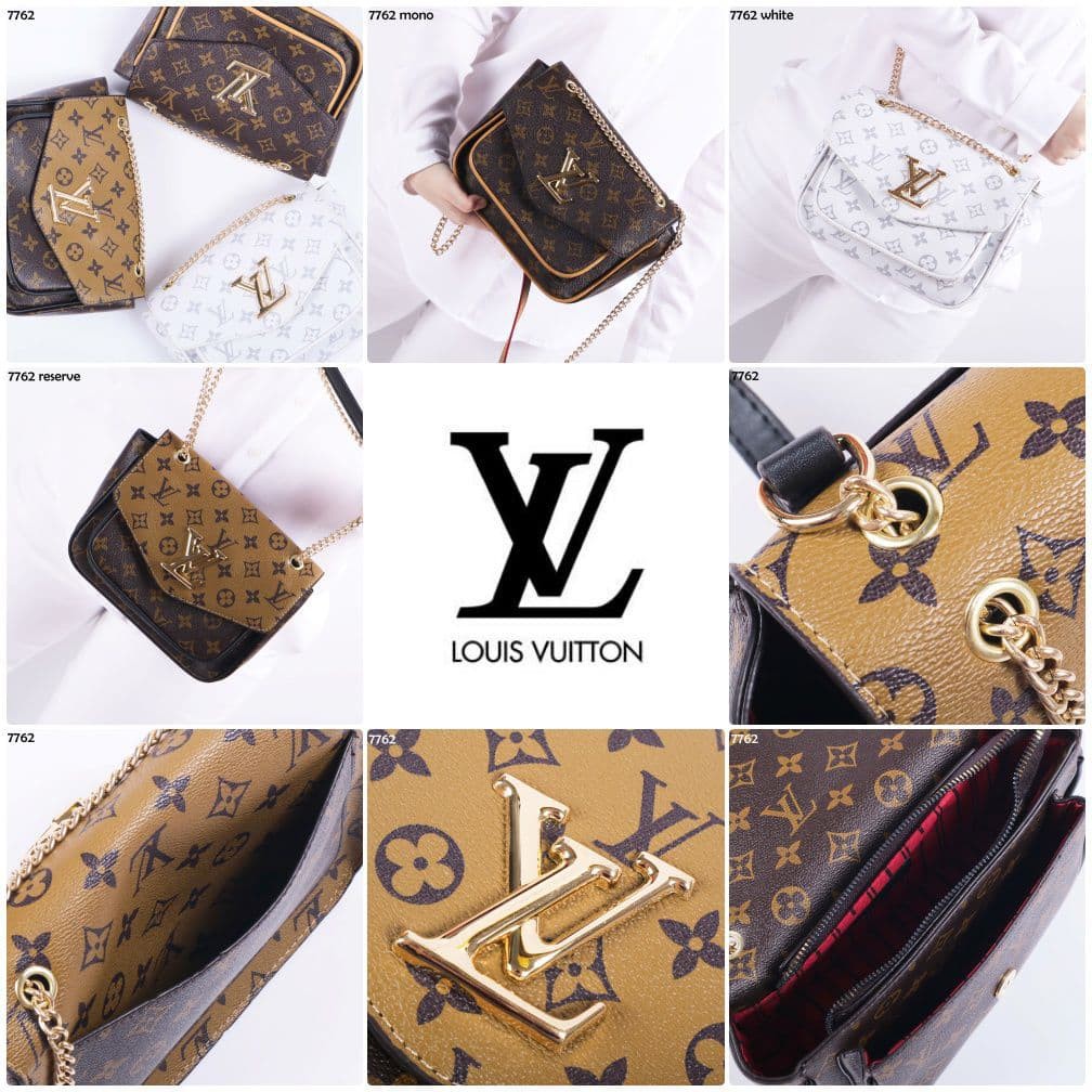 COD ❤️Tas Wanita LV Louis Vuitton Passy Monogram Handbag with Paperbag Box Premium bag Selempang cha