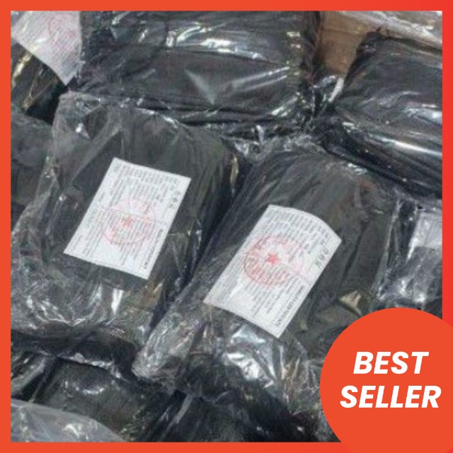 Masker 3ply Hitam Erlop Masker Hitam Bedah Isi 50 pcs