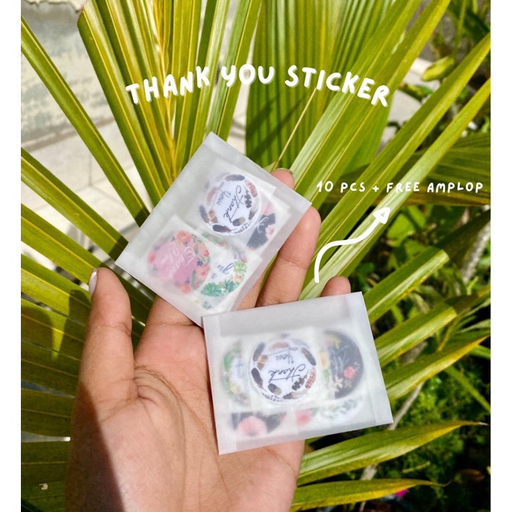 

10 Pcs Thankyou Sticker For Journaling/ Thankyou Sticker Online Shop