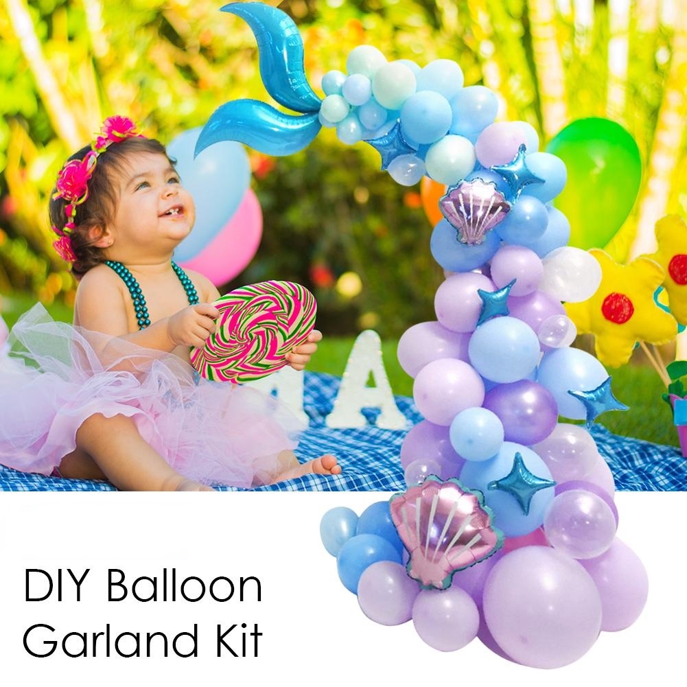 [ 1 set Mermaid theme balloon Decoration For Wedding Birthday Party Kids Gift ]