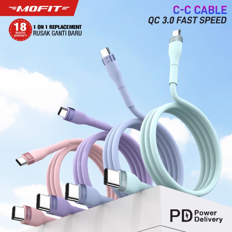 MOFIT PDC190 - Kabel Power Delivery (PD) 120cm Cable TypeC to TypeC