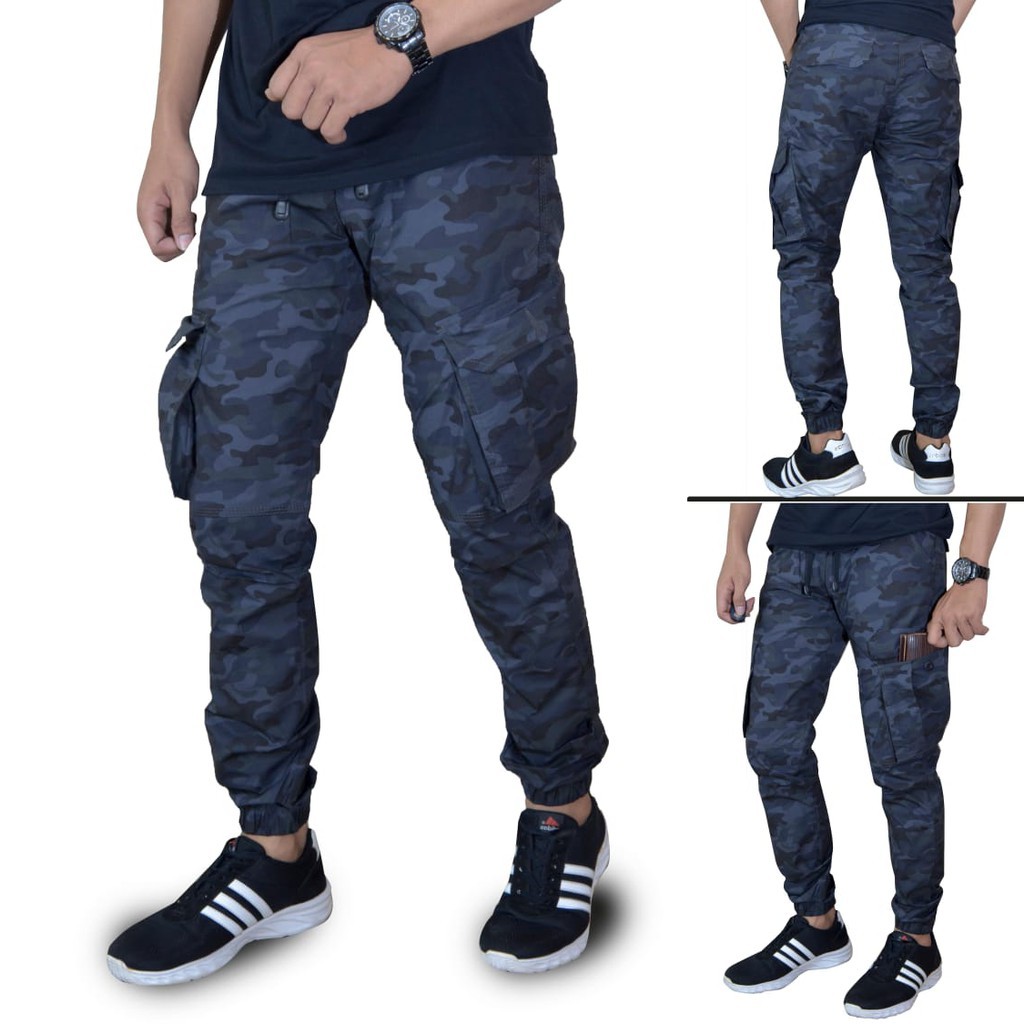 CELANA CARGO JOGGER PANJANG CAMO LORENG  ARMY | CELANA KARGO JOGER PDL HIKING GUNUNG OUTDOOR PREMIUM