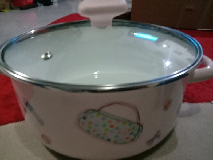 Panci, Dutch Oven Enamel Chefina D24cm W/glass Lid Beauty In The Kitchen
