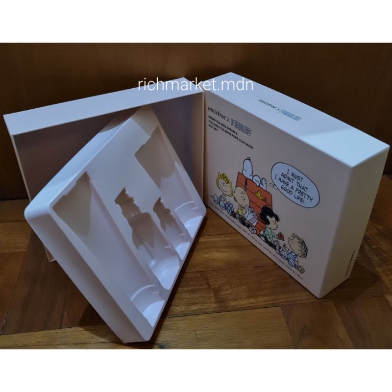 [REAL PICT] Innisfree X Peanuts GreenTea Seed Serum & Volcanic Calming Box