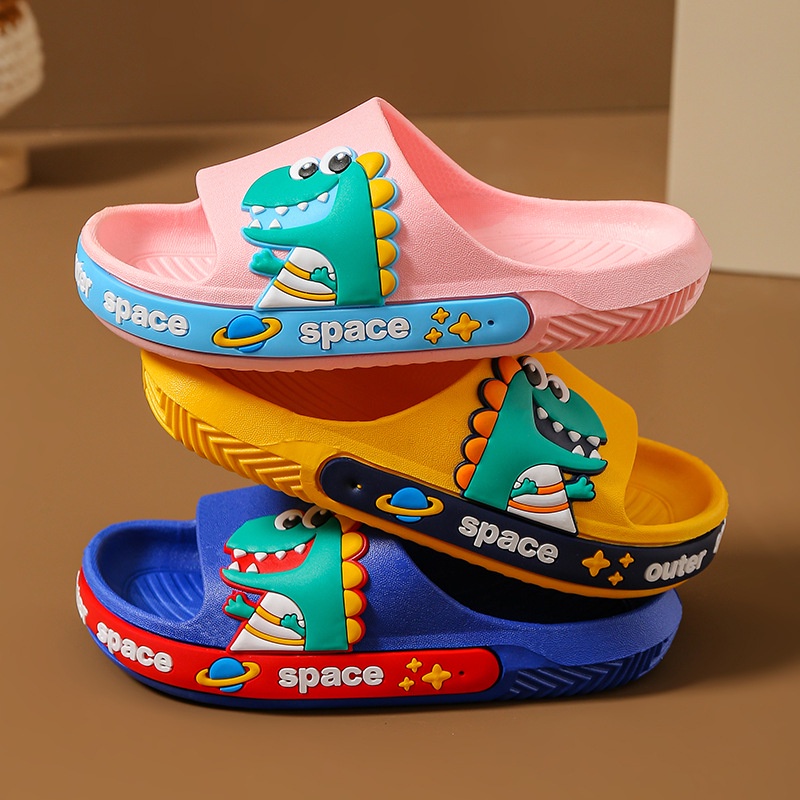 Plazababyku SANDAL SPACE DINO 2201 Sandal Anak Laki Laki Bahan Karet Model Lucu 1-4 Tahun