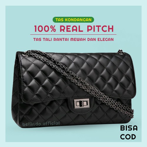 Tas Kondangan Pesta Wanita Kualitas Import Style Elegan Mewah Tas Bahu Shoulder Bag Tali Rantai