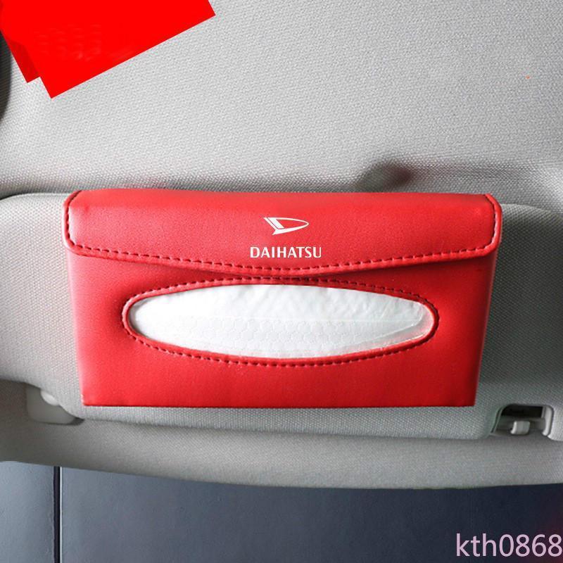 Kth0868 Kotak Tisu Bahan Kulit PU Untuk Sun Visor Mobil