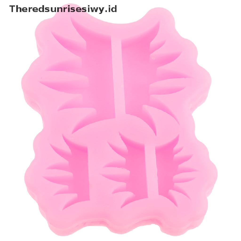 (Theredsunrisesiwy.Id) Cetakan Fondant / Cokelat Bentuk Rumput Bahan Silikon Untuk Dekorasi Kue / Dapur Diy